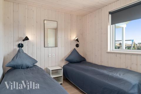 Ett av de 8 utmärkta sovrummen i lyxstuga nr 731 i Tyskland.