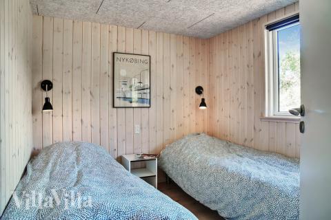 Ett av de 7 utmärkta sovrummen i lyxstuga nr 503 i Lolland/Falster/Møn.