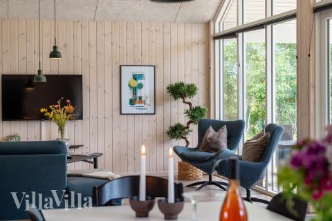 Soffhörnan i lyxstuga 519 i Lolland/Falster/Møn.