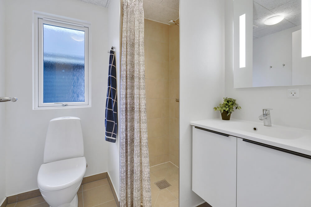 Ett av badrummen i lyxstuga nr 509