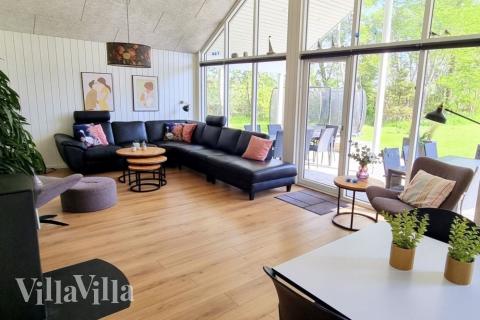 Soffhörnan i lyxstuga 515 i Lolland/Falster/Møn.