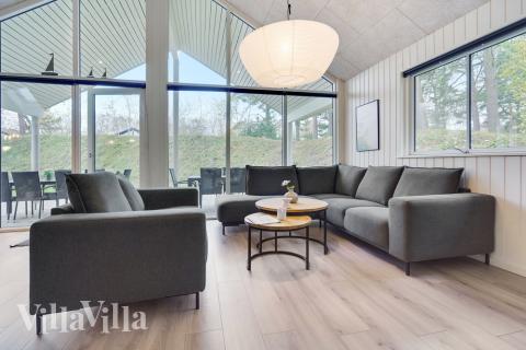 Soffhörnan i lyxstuga 517 i Lolland/Falster/Møn.