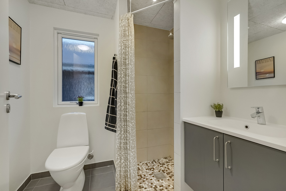 Ett av badrummen i lyxstuga nr 507