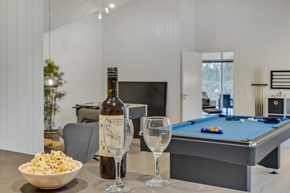Tävla i sommarhusets aktivitetsrum när ni besöker lyxhus nr 507 i Lolland/Falster/Møn.