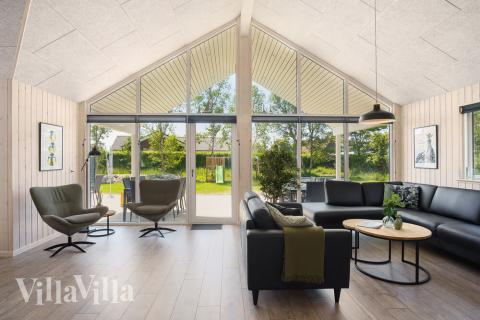 Vardagsrummet i lyxstuga nr 498.