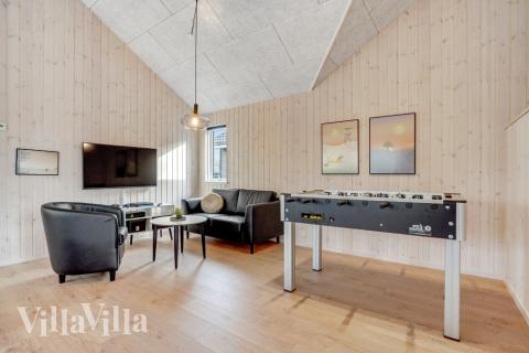 Vardagsrummet i lyxstuga nr 488.