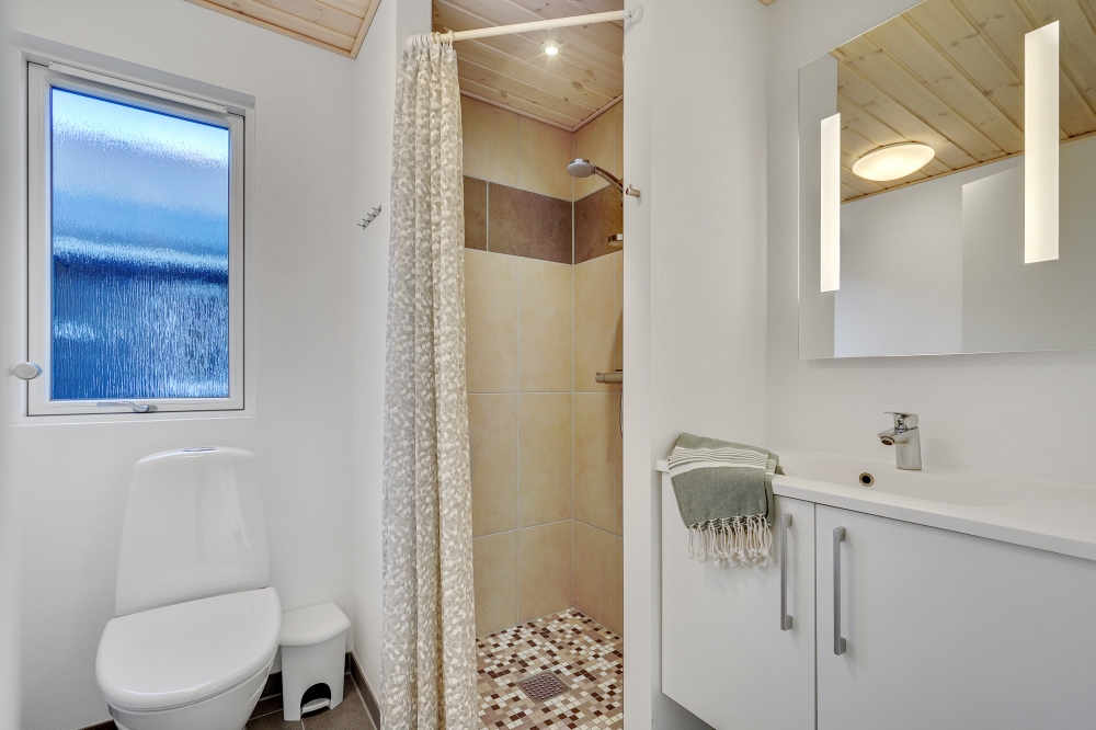 Ett av badrummen i lyxstuga nr 536