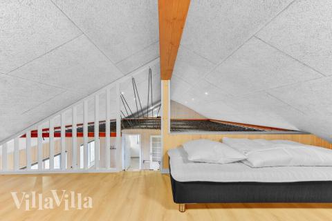 Det stora loftet i lyxstuga nr 539 för 14 personer