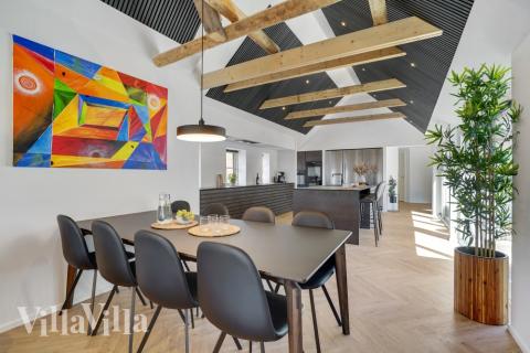 Lyxstuga nr 580 har ett fantastiskt vardagsrum.