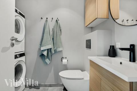 Lyxstuga nr 554 har ett duschrum för 26 personer.