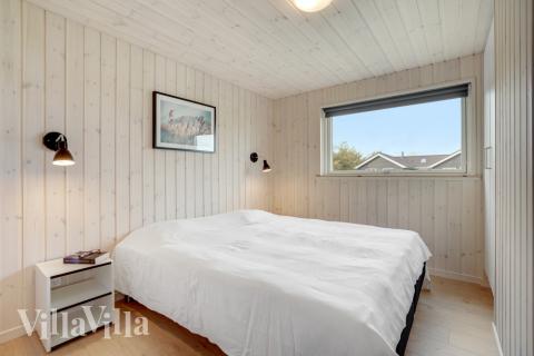 Ett av de 4 utmärkta sovrummen i lyxstuga nr 578 i Lolland/Falster/Møn.