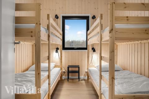 Det finns 16 sovplatser i lyxstuga nr 581