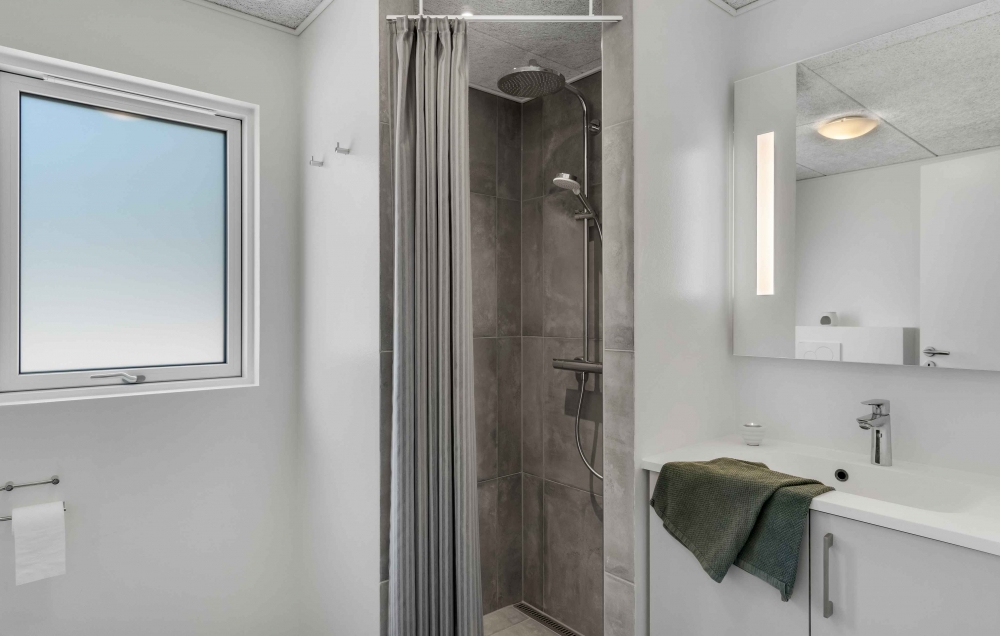 Ett av badrummen i lyxstuga nr 582