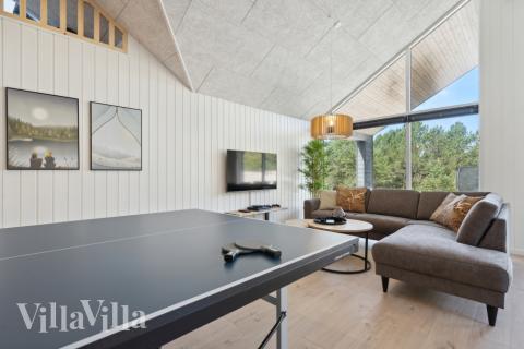 Tävla i sommarhusets aktivitetsrum när ni besöker lyxhus nr 585 i Vestjylland.