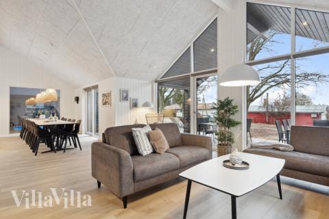 Soffhörnan i lyxstuga 752 i Tyskland.