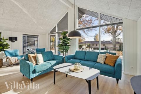 Soffhörnan i lyxstuga 753 i Tyskland.