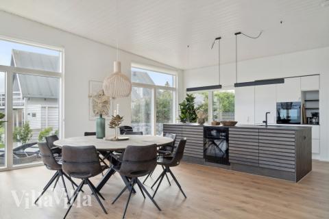 Lyxstuga nr 606 har ett fantastiskt vardagsrum.