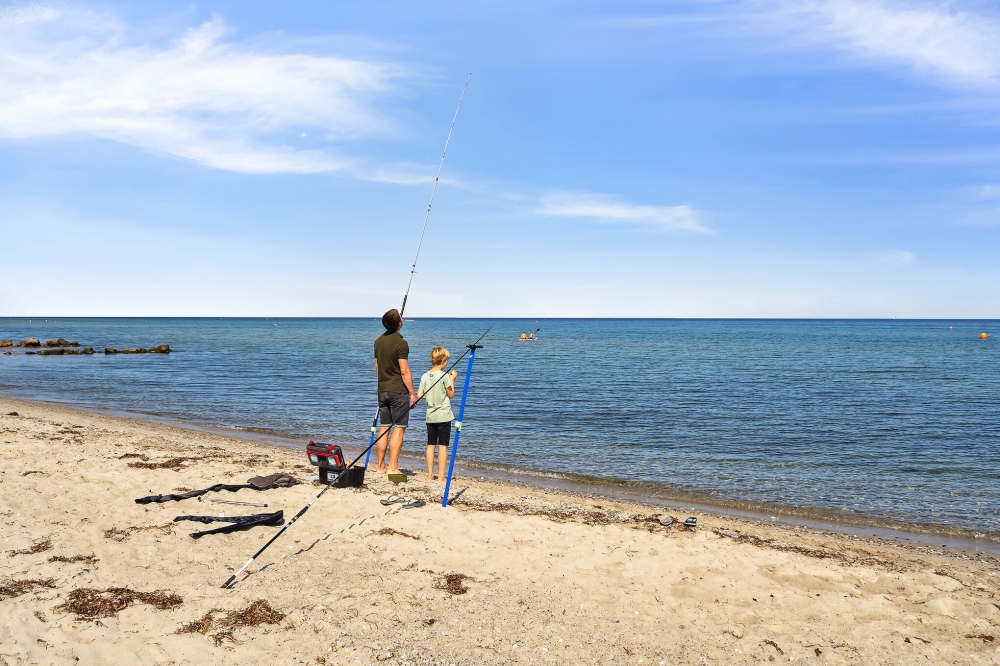 Stranden i närheten av lyxhus 617.