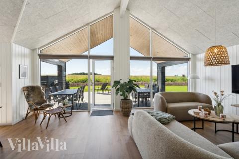 Soffhörnan i lyxstuga 618 i Fyn och öar.