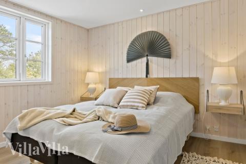 Det finns 20 sovplatser i lyxstuga nr 629