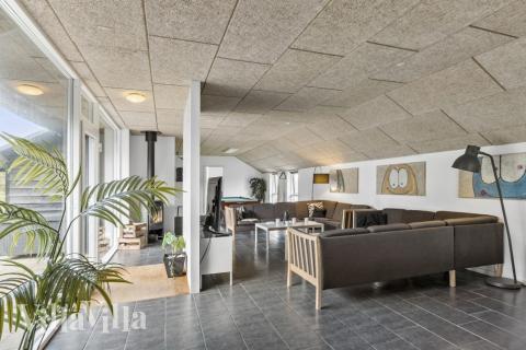 Vardagsrummet i lyxstuga nr 637.