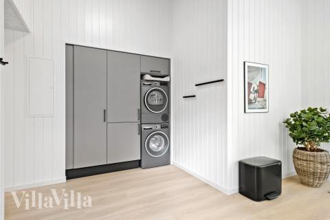 I entrén i lyxstuga 638 finns det gott om plats