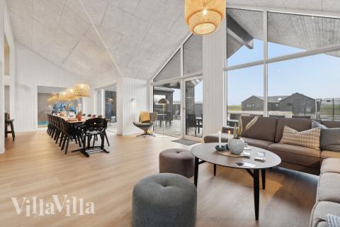 Soffhörnan i lyxstuga 630 i Fyn och öar.