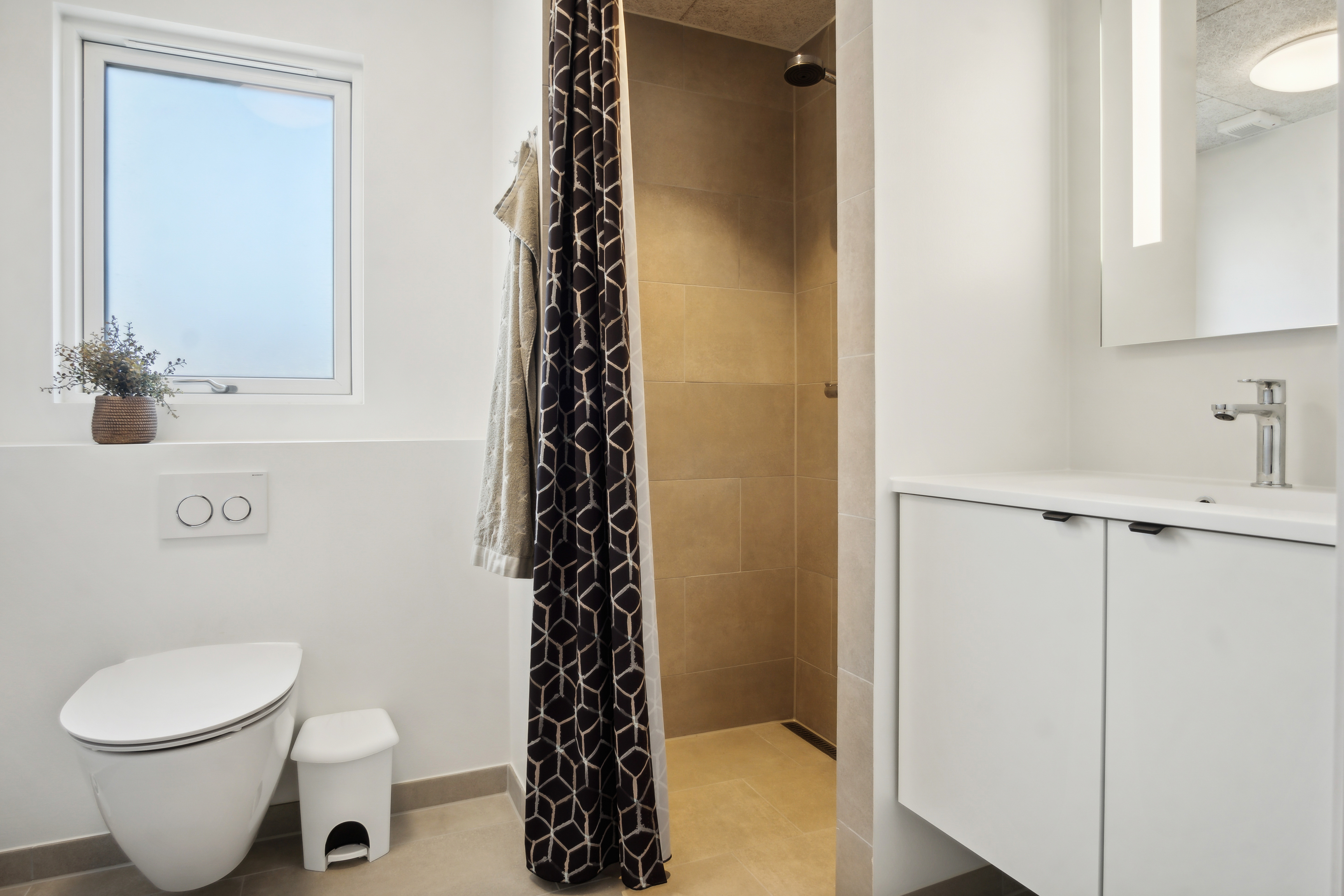 Ett av badrummen i lyxstuga nr 686