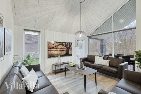 Soffhörnan i lyxstuga 761 i Tyskland.