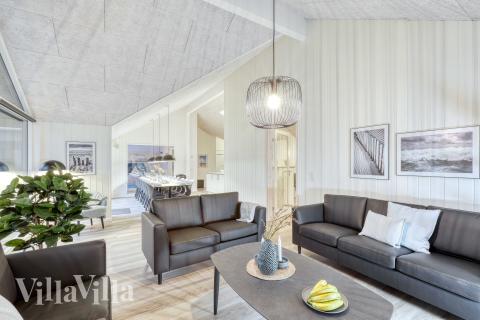 Soffhörnan i lyxstuga 764 i Tyskland.