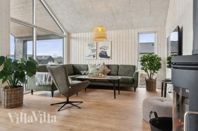 Soffhörnan i lyxstuga 655 i Fyn och öar.