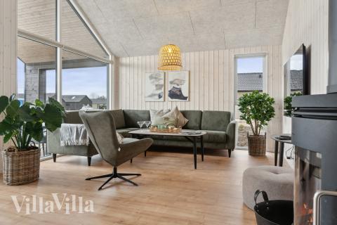 Soffhörnan i lyxstuga 655 i Fyn och öar.