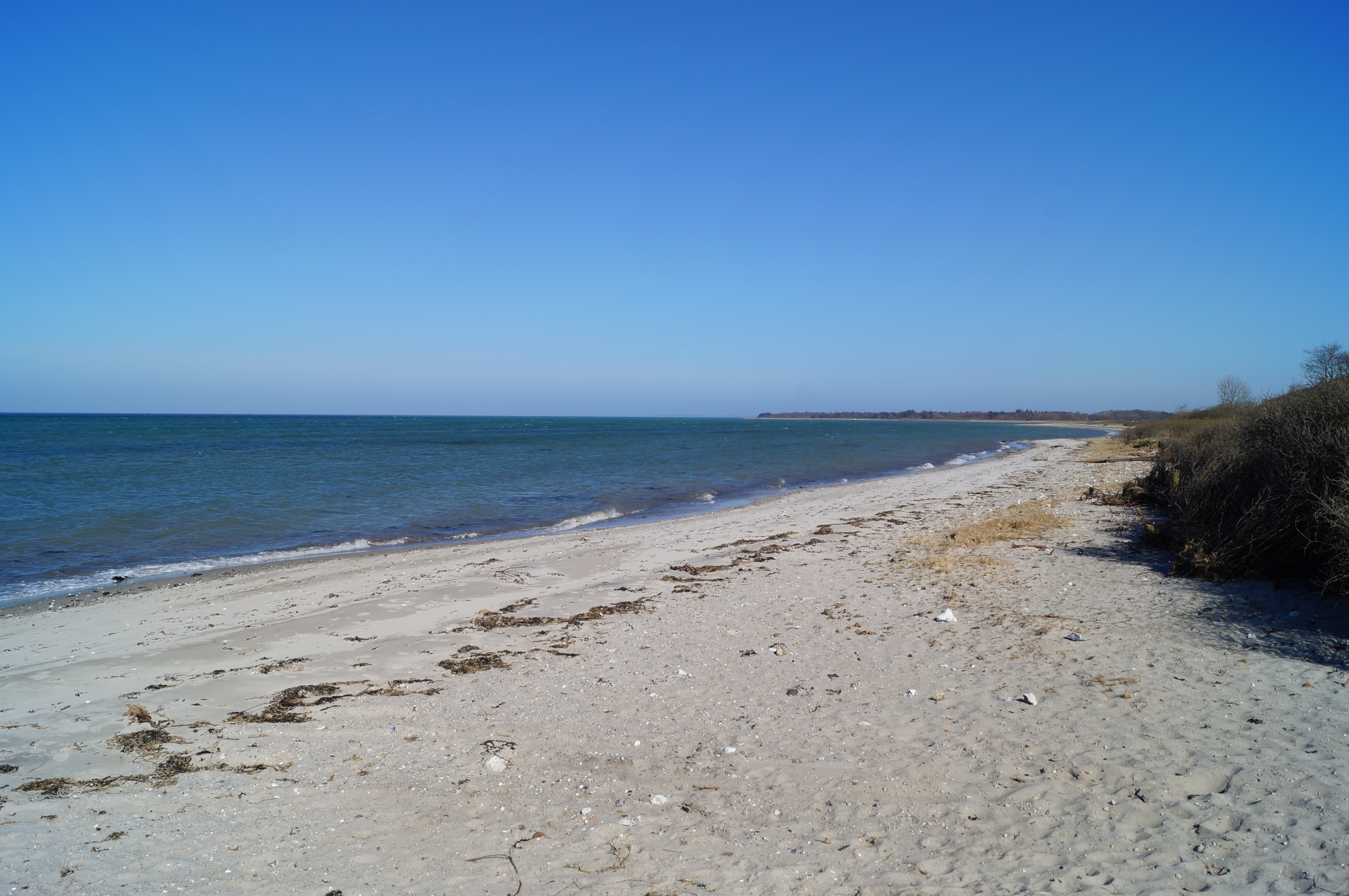 Stranden i närheten av lyxhus 667.