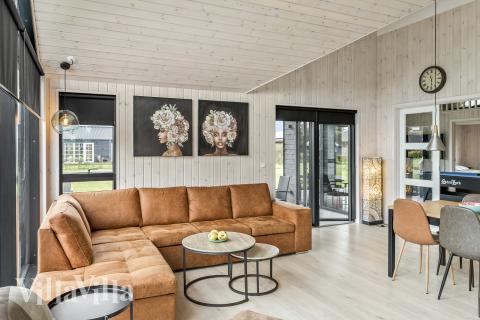 Soffhörnan i lyxstuga 625 i Lolland/Falster/Møn.