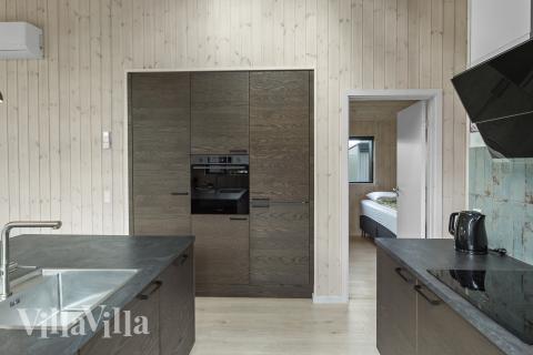 Välinrett kök i lyxstuga nr 625 i Lolland/Falster/Møn.