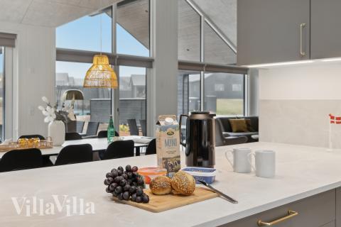 Köket i lyxstuga nr 664 är generöst inrett.