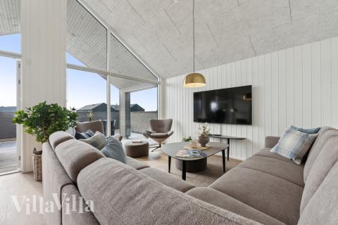 Soffhörnan i lyxstuga 665 i Fyn och öar.