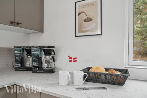 Köket i lyxstuga nr 621 är utrustat så att ni kan laga mat till 16 personer.