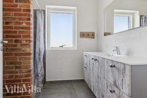 Ett av badrummen i lyxstuga nr 607