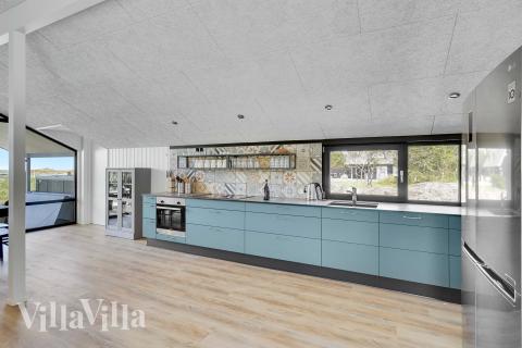 Köket i lyxstuga nr 909 är generöst inrett.