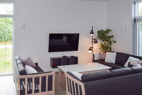 Soffhörnan i lyxstuga 908 i Lolland/Falster/Møn.