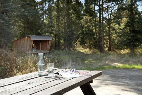 På terrassen i sommarhus nr 552 finns det plats för upp till 12 gäster.