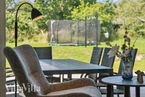 Vardagsrummet i lyxstuga nr 685.