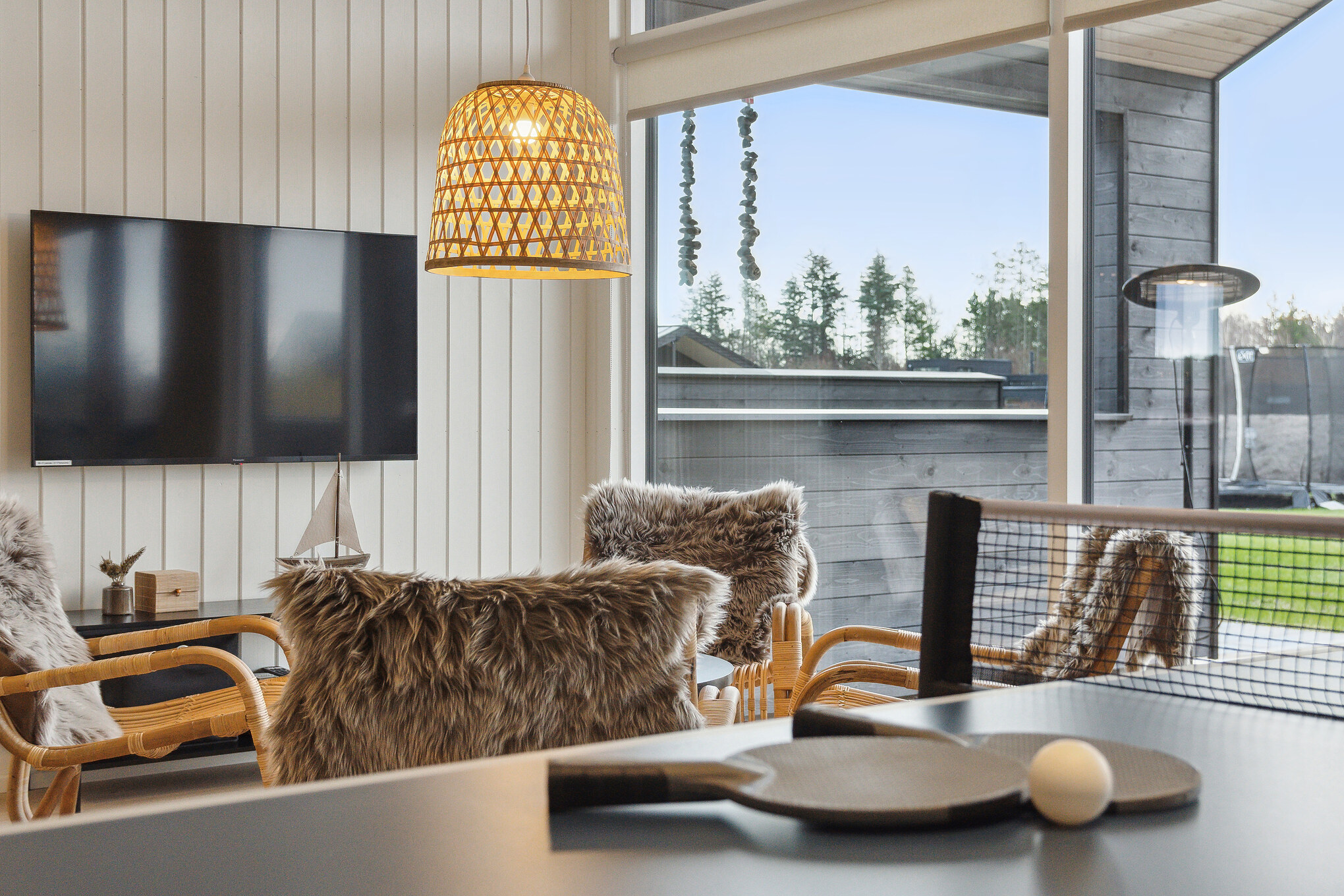 Tävla i sommarhusets aktivitetsrum när ni besöker lyxhus nr 673 i Fyn och öar.