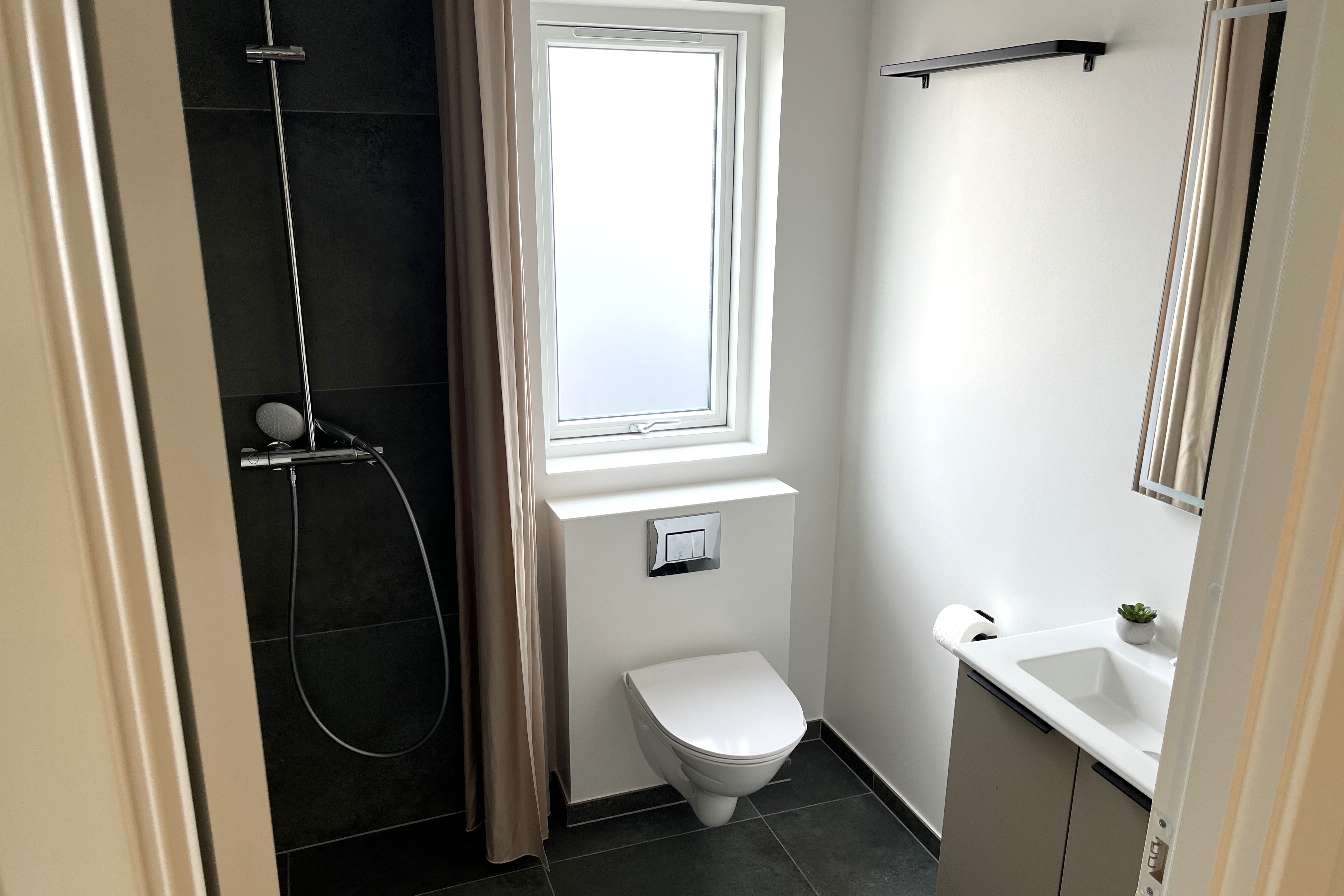 Ett av badrummen i lyxstuga nr 686