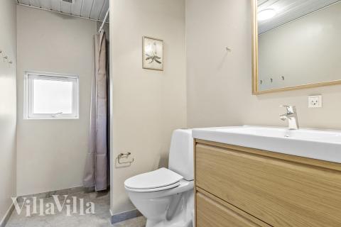 Ett av badrummen i lyxstuga nr 182