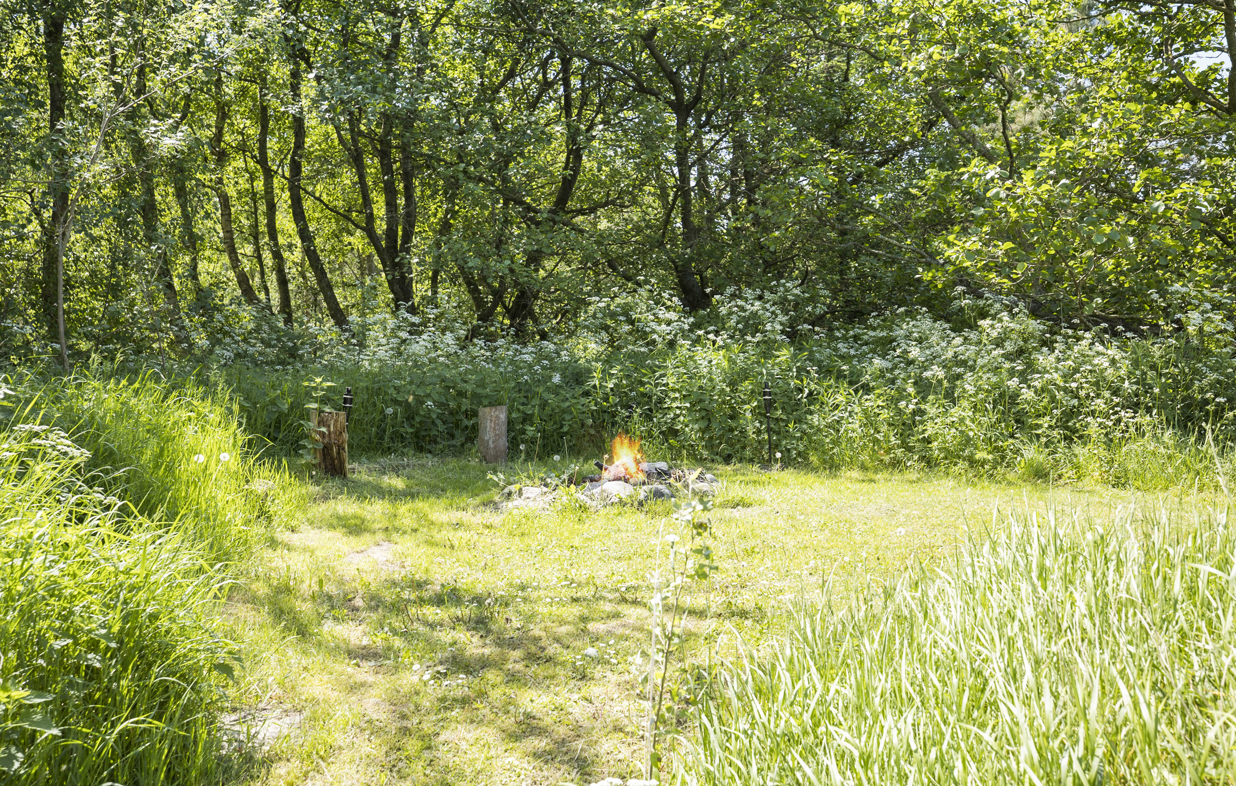 Till den trevliga sommarstugan nr 182 i Sydjylland erbjuds en mängd utomhusaktiviteter, t.ex. lektorn och gungor