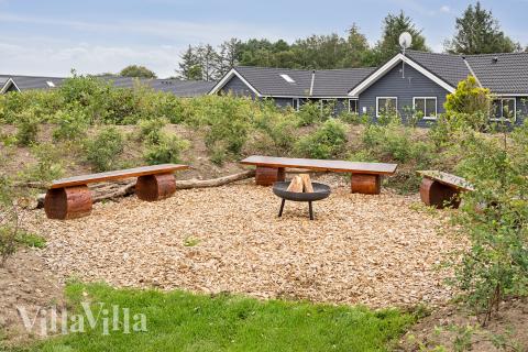 Stort utbud av utomhusaktiviteter vid lyxhus nr 686 i  Limfjorden.