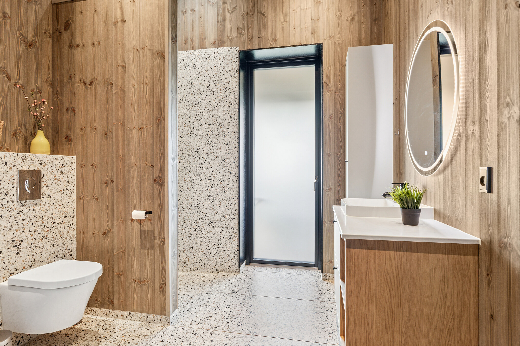 Ett av badrummen i lyxstuga nr 925