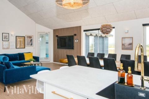 Köket i lyxstuga nr 293 är generöst inrett.